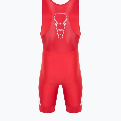Férfi overall Nike Grappler Elite Singlet scarlet/white