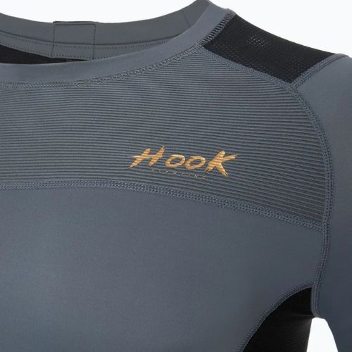 Férfi hosszú ujjú Rashguard HOOK FIGHTING Base fekete