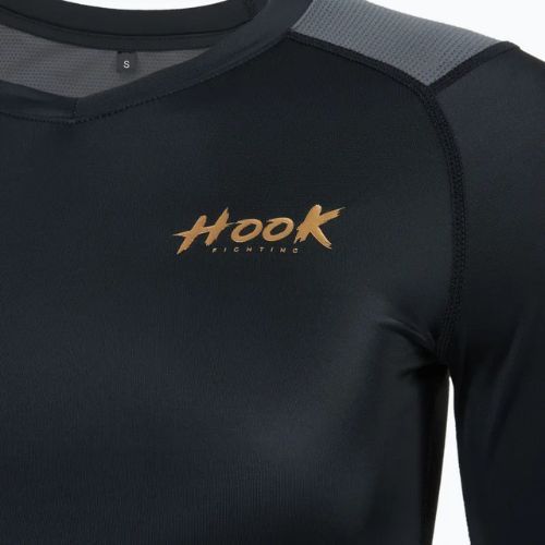 Női hosszú ujjú Rashguard HOOK FIGHTING Base fekete