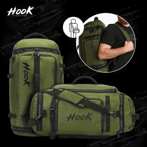 Hátizsák HOOK FIGHTING Camp 2w1 Duffel Bag 41 l zöld