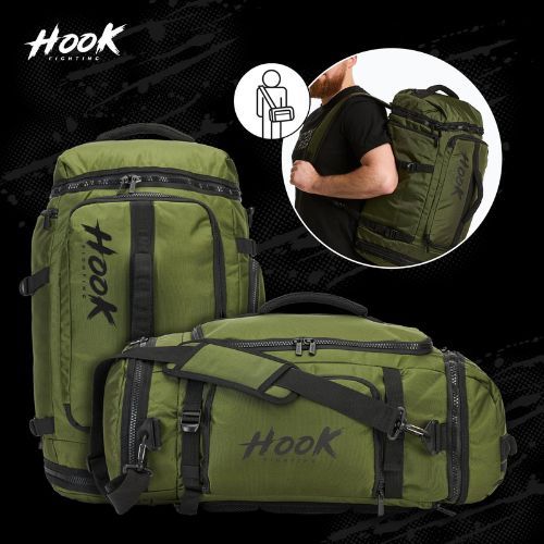 Hátizsák HOOK FIGHTING Training 2w1 Duffel Bag 30 l zöld