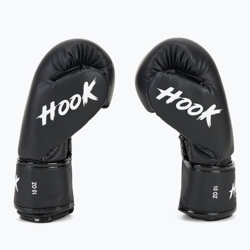 HOOK FIGHTING Ready To Spar bokszkesztyű kézvédővel, fekete színű