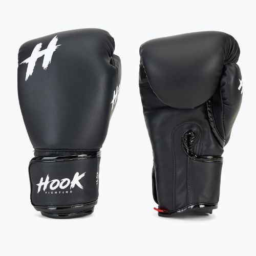 HOOK FIGHTING Ready To Spar bokszkesztyű kézvédővel, fekete színű