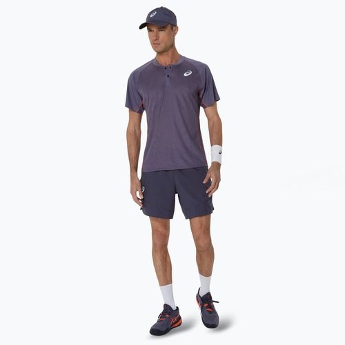 Férfi ASICS Match Actibreeze Polo Shirt szürkéslila
