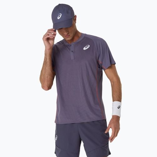 Férfi ASICS Match Actibreeze Polo Shirt szürkéslila