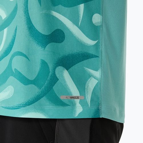 Férfi futópóló ASICS Road Lite-Show light teal