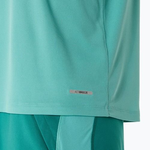 Férfi hosszú ujjú futófelső ASICS Road Lite-Show 1/2 Zip light teal