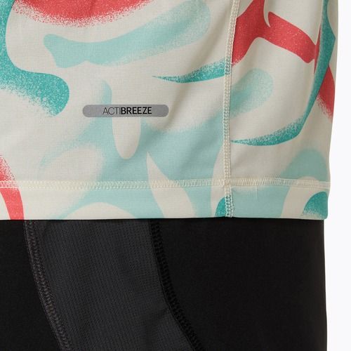 Férfi futópóló ASICS Road All Over Print Top birch