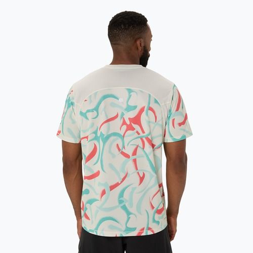 Férfi futópóló ASICS Road All Over Print Top birch