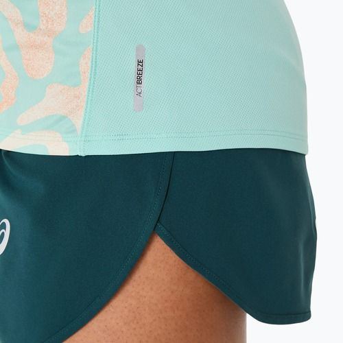 Női futópóló ASICS Road Lite-Show oasis green/multi color