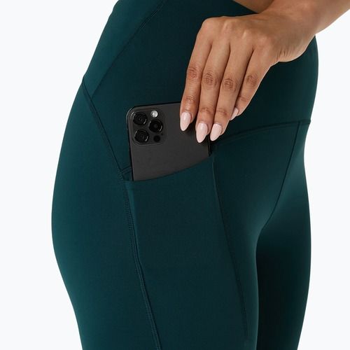 Női futóleggings ASICS High Waist Capri saxon green