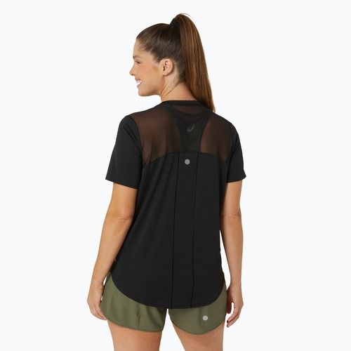Női futópóló ASICS Road V-Neck performance black