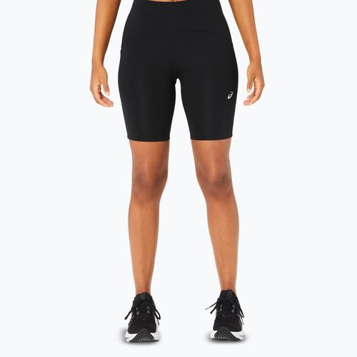 Női ASICS Road High Waist 8IN Sprinter teljesítmény rövidnadrág fekete