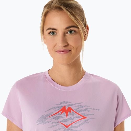 Női futópóló ASICS Fujitrail Logo light ube