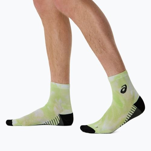 Zokni ASICS Performance Run Quarter lime green