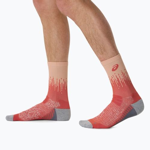 Zokni ASICS Performance Run Crew coral reef/mojave