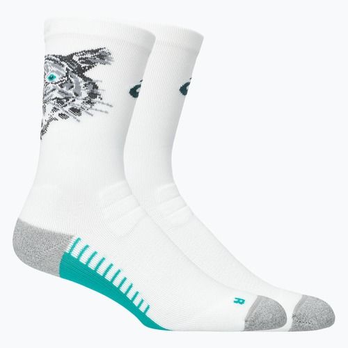 Zokni ASICS Performance Run Crew brilliant white/wave teal