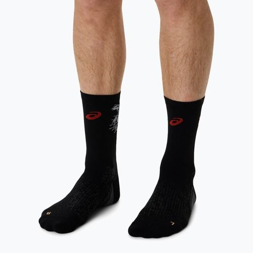 Zokni ASICS Performance Run Crew performance black/coral reef