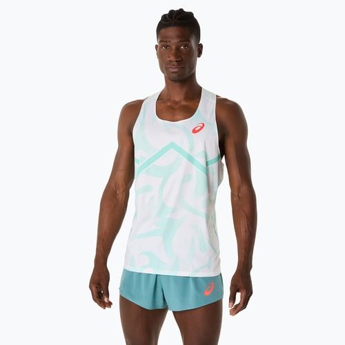 Férfi ASICS Light Knit Singlet nyugtató tengeri futópóló