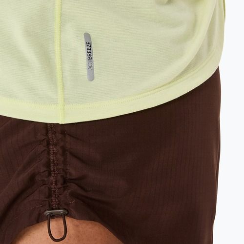 Női ASICS Nagino Run állítható tank huddle sárga heather futópóló