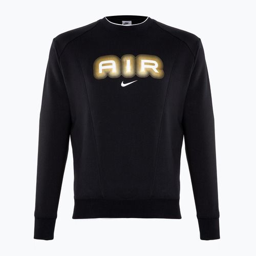 Férfi pulóver Nike Sportstwear Air Crew-Neck black/metallic gold