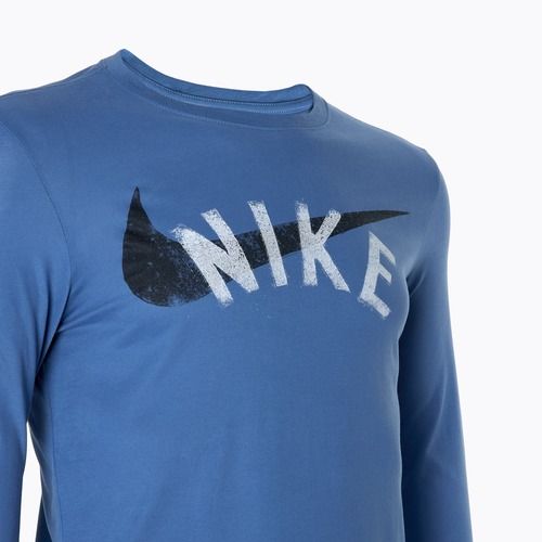 Férfi hosszú ujjú felső Nike Dri-FIT Fitness aegean storm