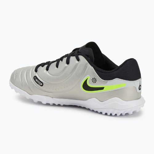 Gyerek focicipő Nike Tiempo Legend 10 Academy TF metallic silver/volt/black