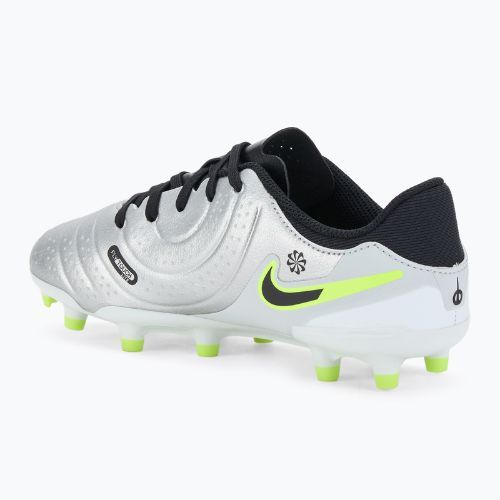 Gyerek focicipő Nike Tiempo Legend 10 Academy FG/MG metallic silver/volt/black