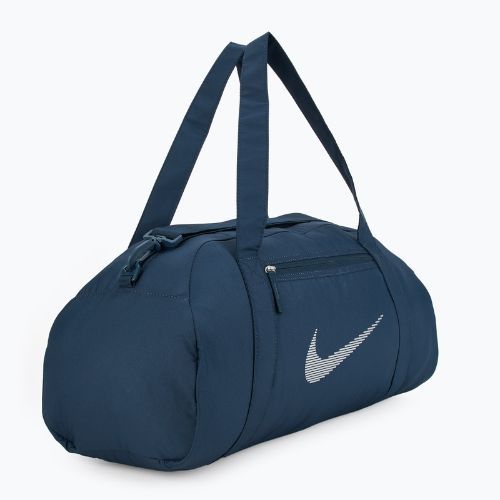 Női sporttáska Nike Gym Club 24 l armory navy/ armory navy/ metallic silver