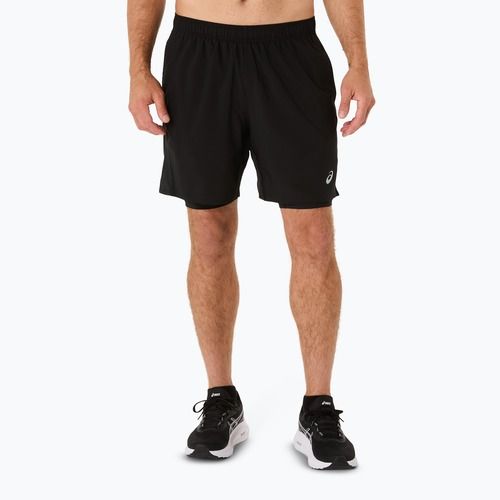 ASICS Core 2N1 7IN performance fekete/teljesítmény fekete férfi futónadrág