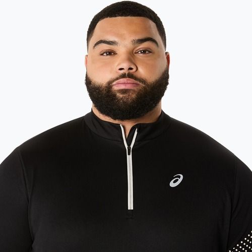 Férfi hosszú ujjú futófelső ASICS Icon LS 1/2 Zip performance black