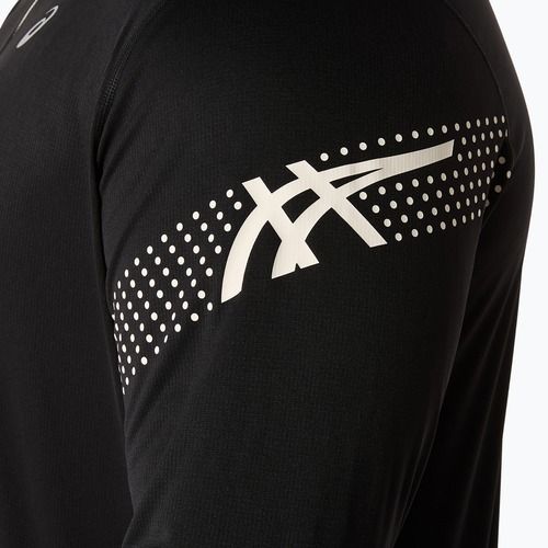 Férfi hosszú ujjú futófelső ASICS Icon LS 1/2 Zip performance black