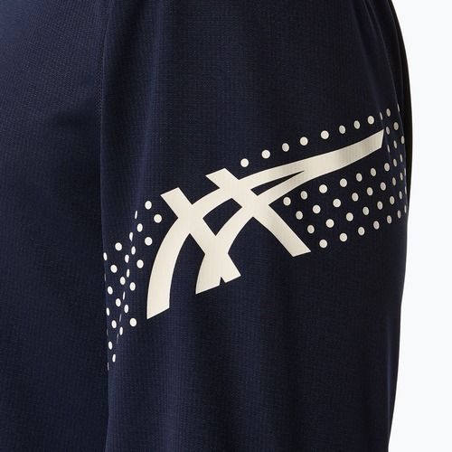 Férfi hosszú ujjú futófelső ASICS Icon LS 1/2 Zip midnight
