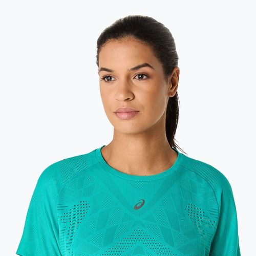 Női futópóló ASICS Metarun SS Top wave teal