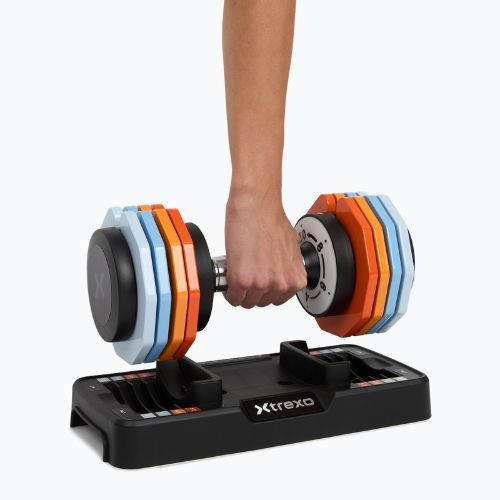 Állítható kézisúlyzó készlet XTREXO 2 x 10 kg multicolor