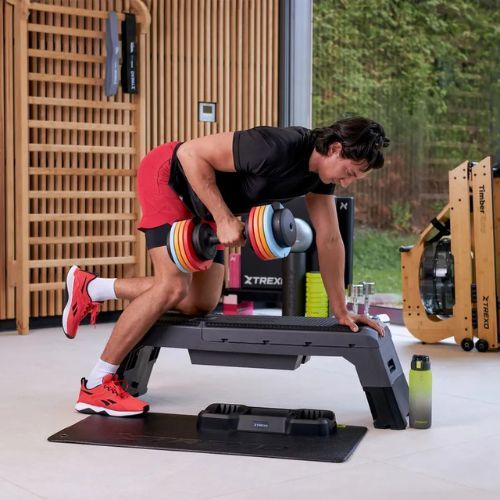 Állítható súlyzó TREXO 25 kg multicolor