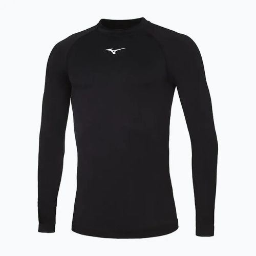 Férfi hosszú ujjú futófelső Mizuno Uni Core black/ white