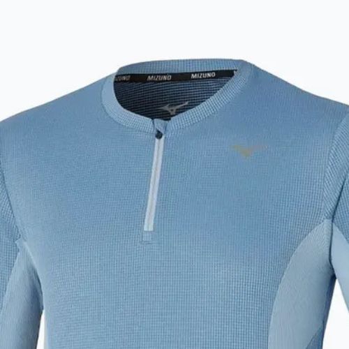 Férfi hosszú ujjú futófelső Mizuno Dryaeroflow Half Zip parisian blue