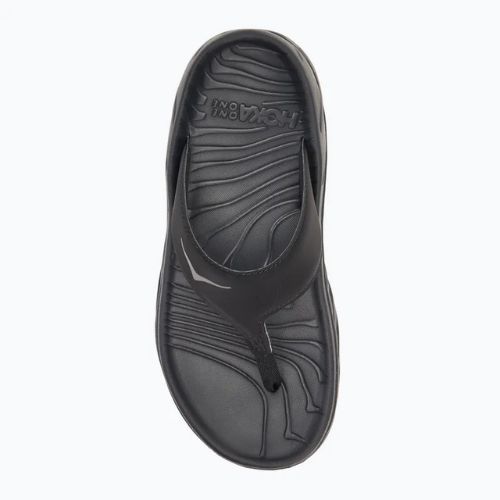 Női HOKA Ora Recovery Flip Flops fekete/sötét sirály szürke