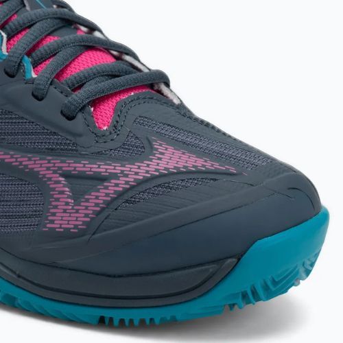 Női padel cipő Mizuno Wave Exceed Light 2 Padel midnight navy/ fuchsia purple/ enamel blue