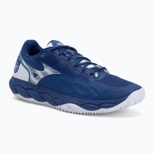 Férfi teniszcipő Mizuno Wave Enforce Court CC bellwether blue/ white/ fjord blue