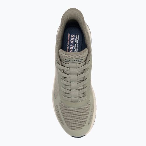 Férfi SKECHERS Bobs Squad 4 oliva színű cipő