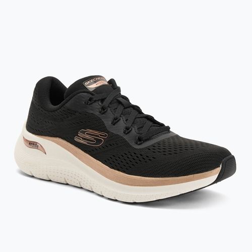 SKECHERS női cipő Arch Fit 2.0 Glow The Distance fekete/rózsaarany
