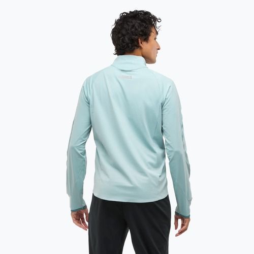 Férfi HOKA GlideTech Quarter Zip futó melegítőfelső druzy