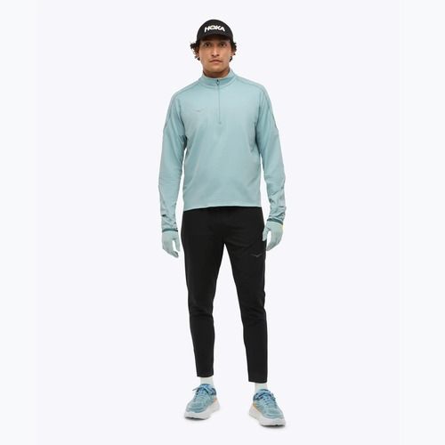 Férfi HOKA GlideTech Quarter Zip futó melegítőfelső druzy
