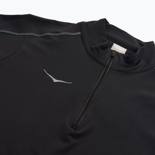 Férfi HOKA GlideTech Quarter Zip futó melegítőfelső fekete