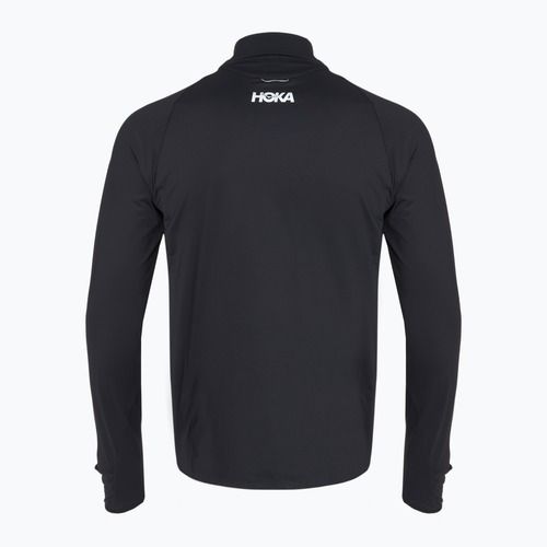 Férfi HOKA GlideTech Quarter Zip futó melegítőfelső fekete