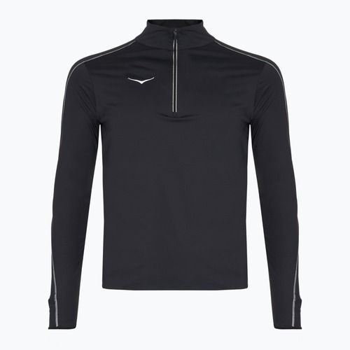 Férfi HOKA GlideTech Quarter Zip futó melegítőfelső fekete