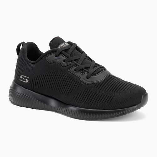 Női SKECHERS Bobs Sport Squad Tough Talk fekete cipők