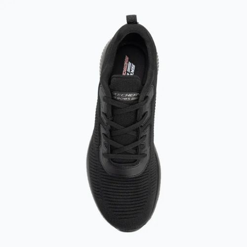 Női SKECHERS Bobs Sport Squad Tough Talk fekete cipők